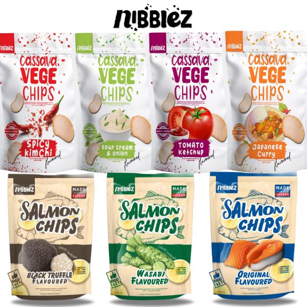 Nibblez Cassava Vege Chips | 3 For £5 | Choose Your Flavours (Malaysian)