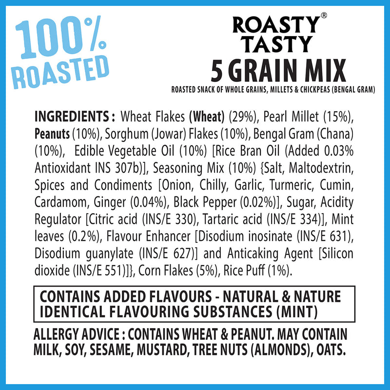 Roasty Tasty 5 Grain Mix Pudina Punch 150g