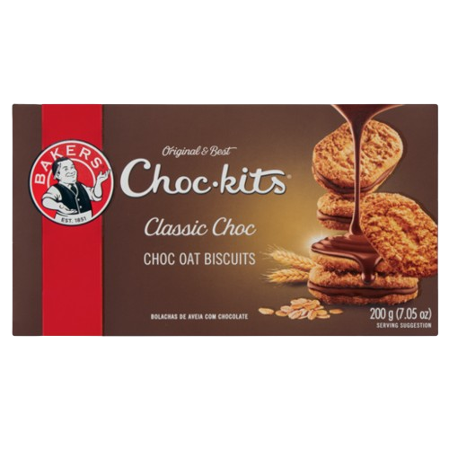 Bakers ChocKits Chocolate Oat Biscuits 200g