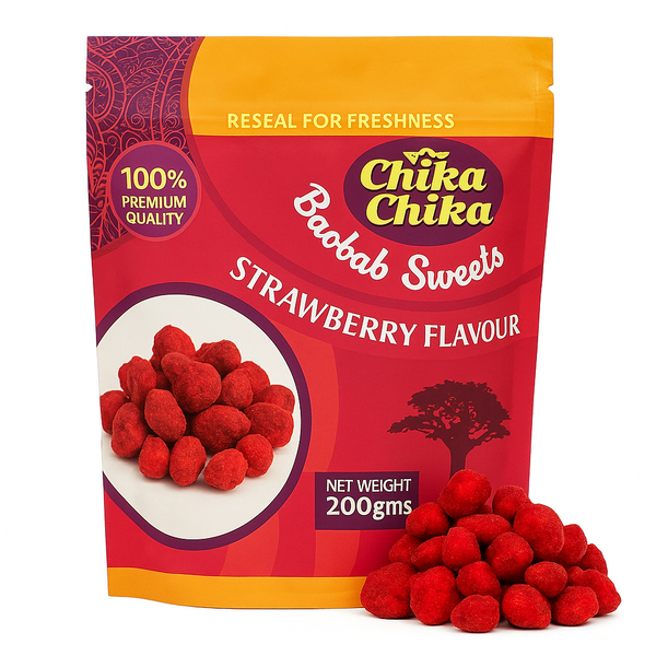 Baobab (Mbuyu) Sweets Strawberry Flavour 200g