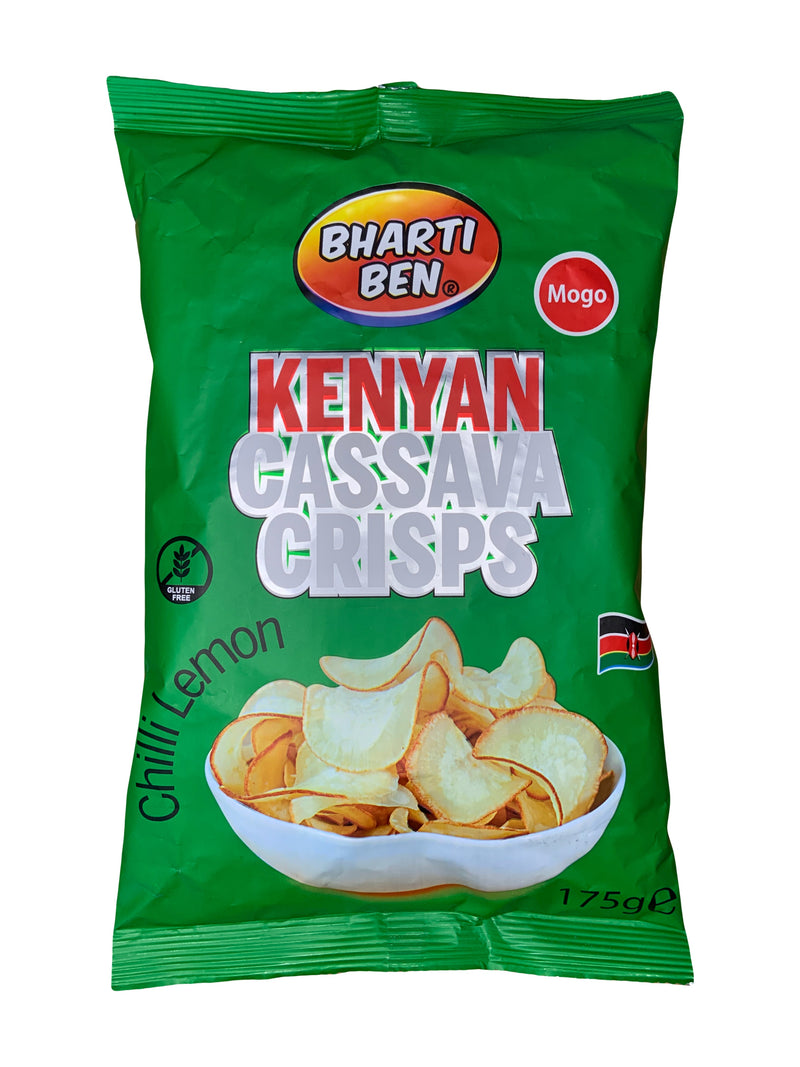 Bharti Ben Kenyan Cassava (Mogo) Crisps 175g | Choose Your Flavour