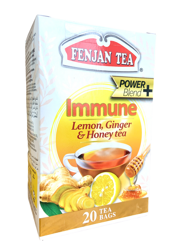 Fenjan Tea Power Blend Immune | Lemon, Ginger & Honey Tea 30g | 20 Tea Bags