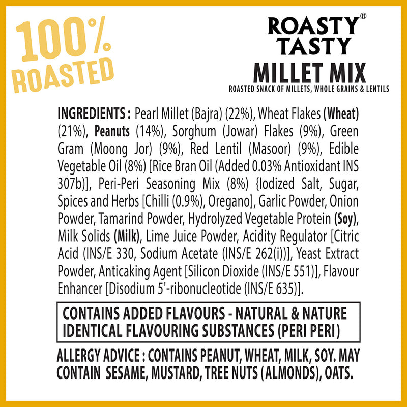 Roasty Tasty Millet Mix Peri Peri Snack 150g