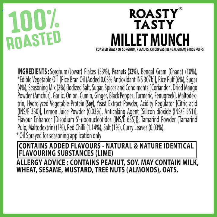 Roasty Tasty Millet Munch Chatpata 150g