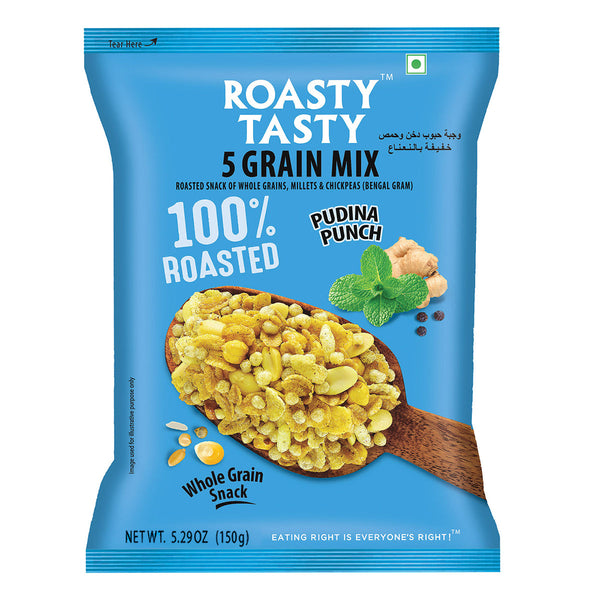 Roasty Tasty 5 Grain Mix Pudina Punch 150g