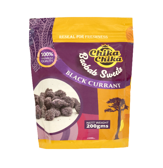 Baobab (Mbuyu) Sweets Black Currant Flavour 200g