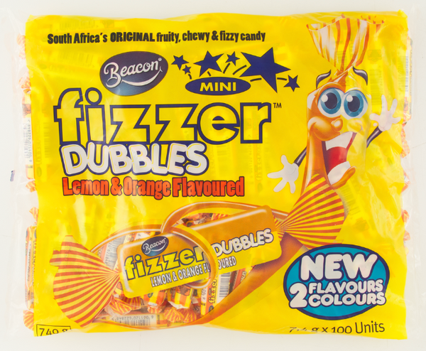 Beacon Fizzer Dubbles Lemon & Orange Flavoured 740g | 100 Units