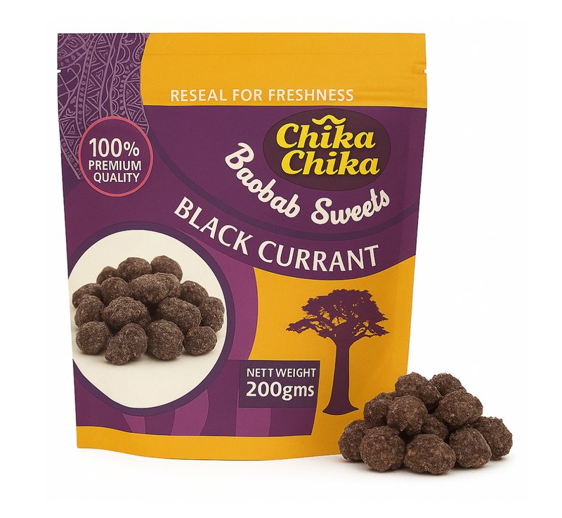 Baobab (Mbuyu) Sweets Black Currant Flavour 200g