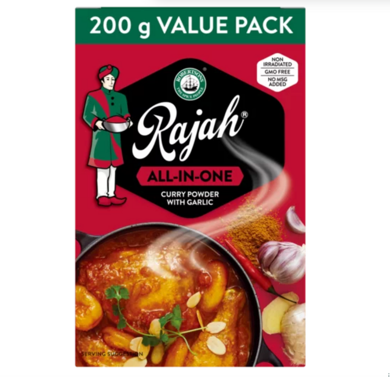 Rajah All In One Curry Powder With Garlic 200g