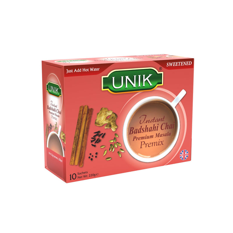 Unik Instant Badshahi Chai Sweetened 140g | 10 Sachets