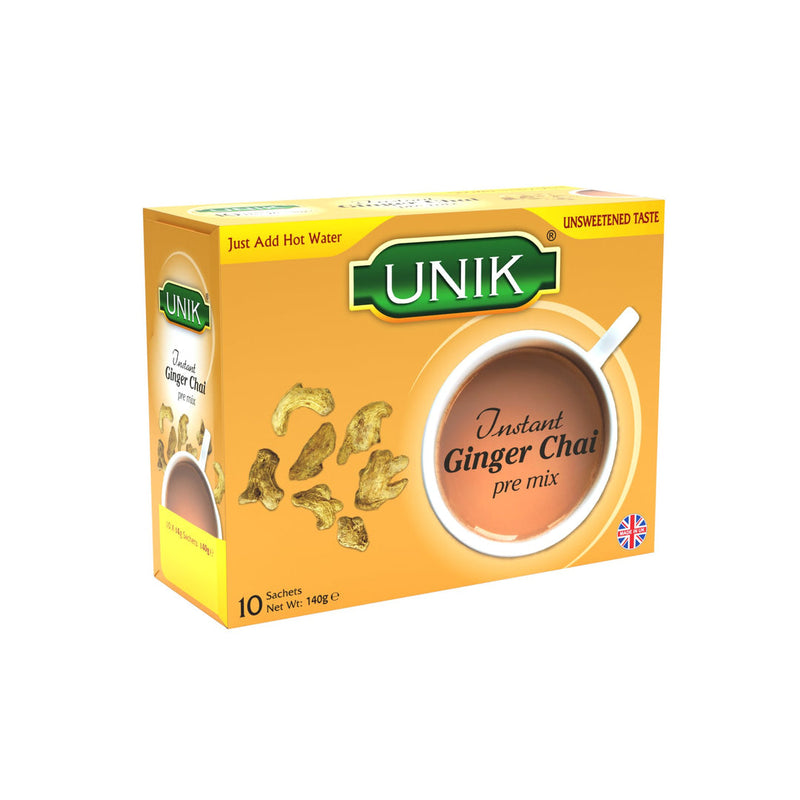 Unik Instant Ginger Chai Unsweetened 140g | 10 Sachets