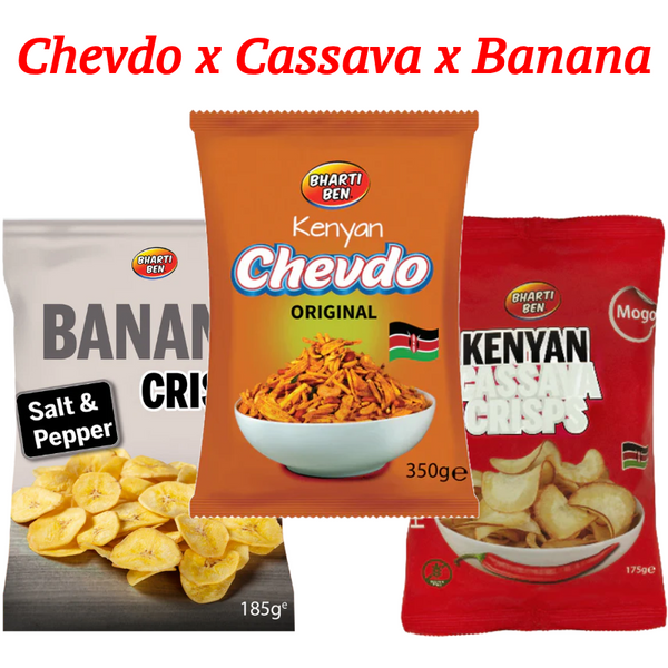 Chevdo x Cassava Crisps x Banana Crisps | Select Your Flavours