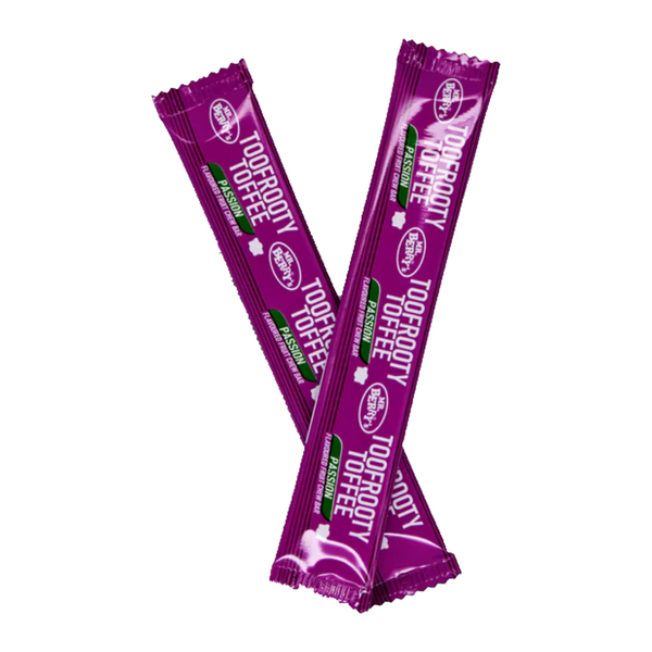 Mr. Berry's Toofrooty Toffee Passion Flavoured Fruit Chew Bar 10 Pcs