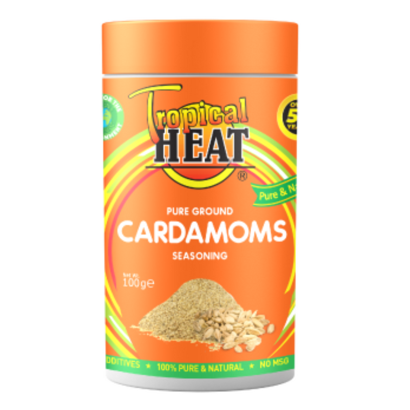 Tropical Heat | Pure Ground Cardamoms | Net Weight 50g.