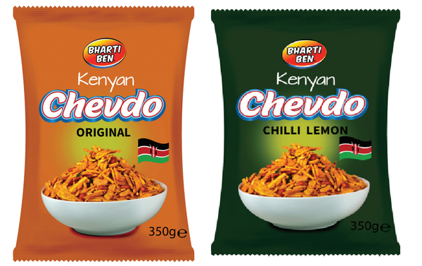 [Combo] Bharti Ben Kenyan Chevdo Snack Mix (Original & Chilli Lemon)