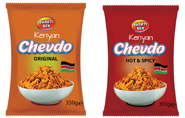 [Combo] Bharti Ben Kenyan Chevdo Snack Mix (Original & Hot & Spicy)