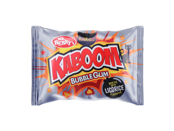 Mr. Berry's KABOOM Bubble Gum Black Cat Flavour 50 pcs