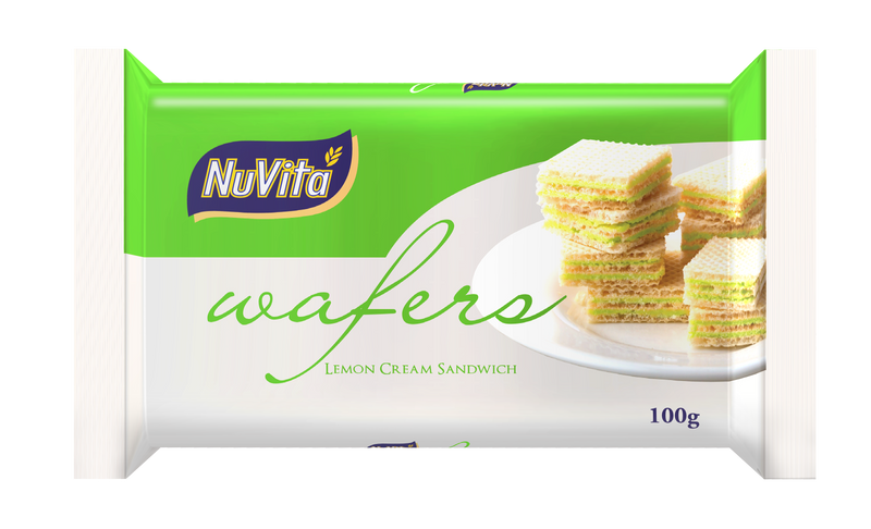 Nuvita Wafers Lemon Cream Sandwich 100g(Best Before date 24/11/2023)