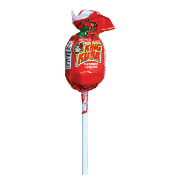 Mr. Berry's King Kuba Strawberry Flavoured Lollipop XXL 50 Pcs