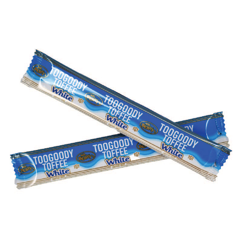 Mr. Berry's Toogoody White Toffee Chew Bar 50Pcs