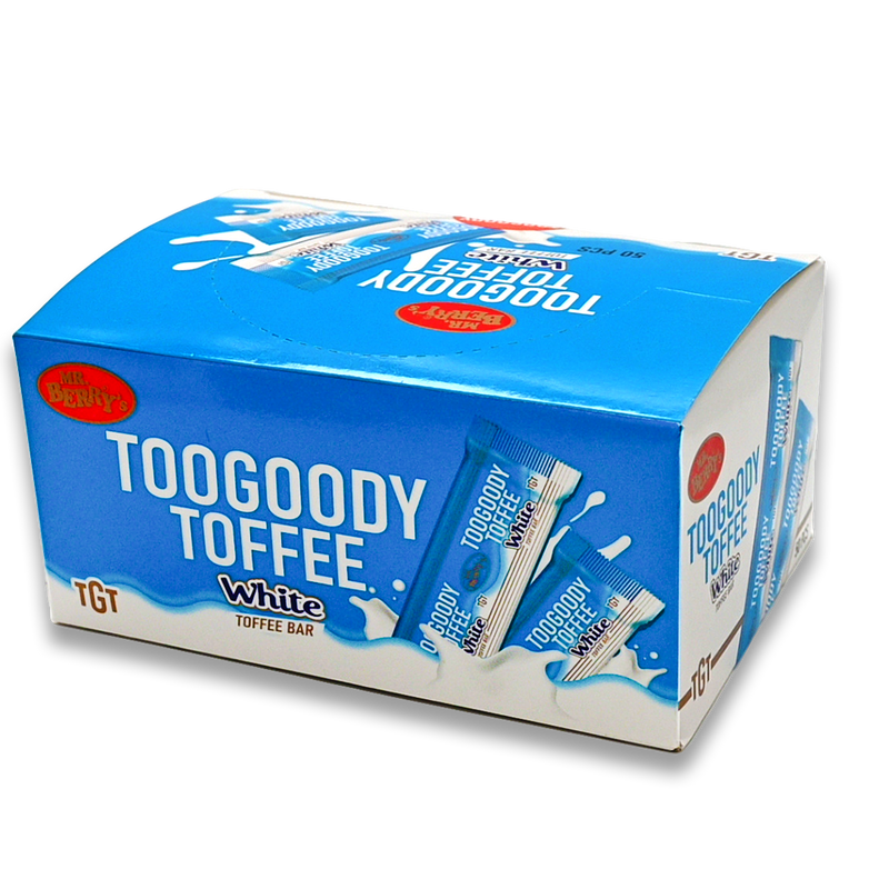 Mr. Berry's Toogoody White Toffee Chew Bar 50Pcs